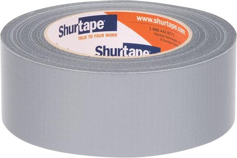 Shurtape PC 009 درجة المقاولين، شريط لاصق من القماش المبثوق، للتغليف والختم والإصلاح والعزل المائي وحمل الأغطية البلاستيكية، داخلي/خارجي، 48 مم × 55 متر، 9 مل، أسود، 1 لفة (152322) in Kuwait