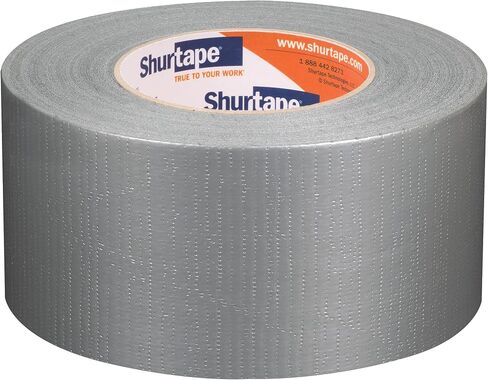 Shurtape PC 009 درجة المقاولين، شريط لاصق من القماش المبثوق، للتغليف والختم والإصلاح والعزل المائي وحمل الأغطية البلاستيكية، داخلي/خارجي، 48 مم × 55 متر، 9 مل، أسود، 1 لفة (152322) in Kuwait