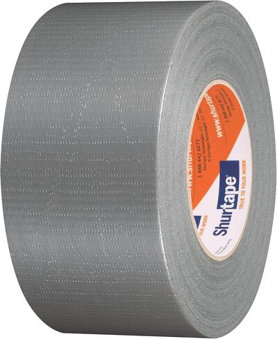 Shurtape PC 009 درجة المقاولين، شريط لاصق من القماش المبثوق، للتغليف والختم والإصلاح والعزل المائي وحمل الأغطية البلاستيكية، داخلي/خارجي، 48 مم × 55 متر، 9 مل، أسود، 1 لفة (152322) in Kuwait
