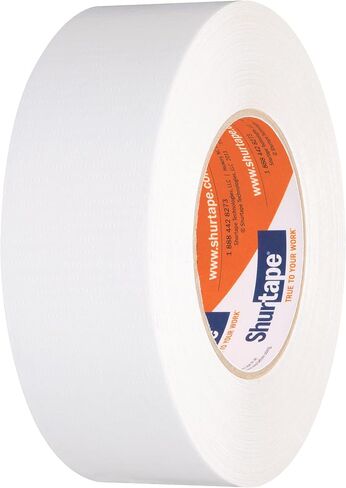 Shurtape PC 009 درجة المقاولين، شريط لاصق من القماش المبثوق، للتغليف والختم والإصلاح والعزل المائي وحمل الأغطية البلاستيكية، داخلي/خارجي، 48 مم × 55 متر، 9 مل، أسود، 1 لفة (152322) in Kuwait