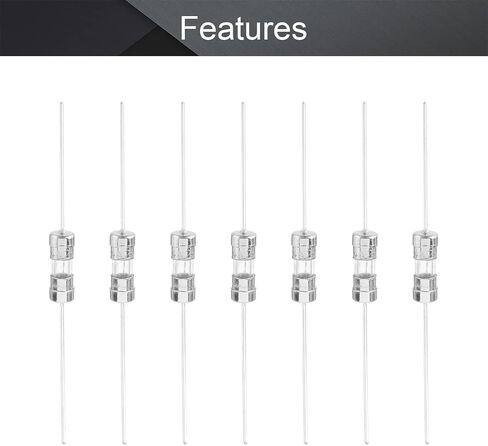 Fielect 20Pcs Fast Blow Fuse 250V 1A Fast Blow Axial Lead Fuse Glass Tube Fuses 3.6x10mm in Saudi Arabia