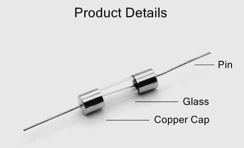 Fielect 20Pcs Fast Blow Fuse 250V 1A Fast Blow Axial Lead Fuse Glass Tube Fuses 3.6x10mm in Saudi Arabia