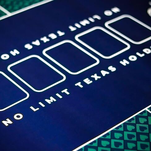 Trademark Innovations Texas Holdem Poker Mat Poker Felt Table Cover Fold Up Poker Table with Carrybag in Saudi Arabia