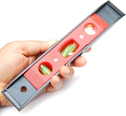 3 مستويات روح الفقاعات المحمولة 9 بوصة مستويات الطوربيد المغناطيسي أداة مستوى الفقاعات الرأسية والأفقية in Kuwait