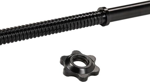 Signature Fitness 1-Inch Diameter Threaded Chrome Barbell with Lock Collars, 72-Inch in Saudi Arabia