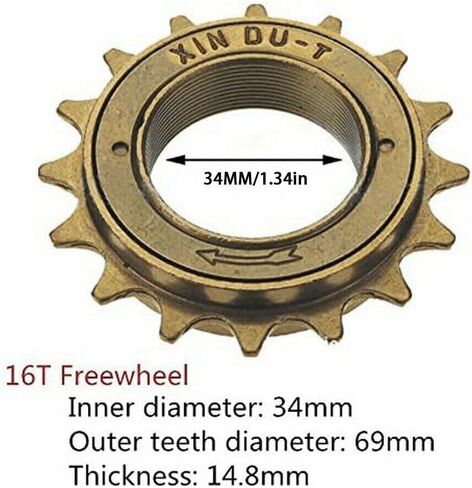 16T Single Speed Bike Freewheel,Bicycle Cycling Supplies Durable Freewheel in Saudi Arabia