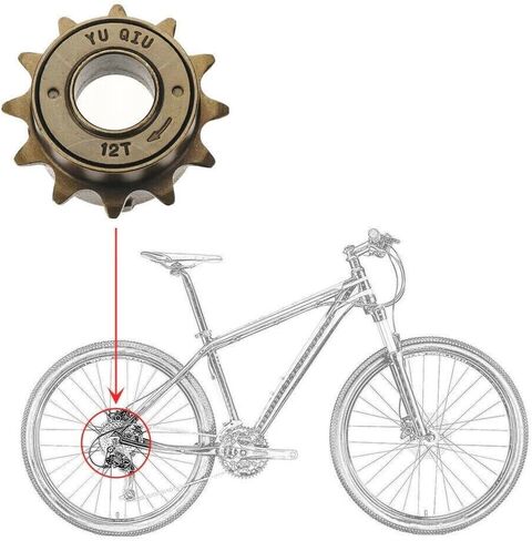 16T Single Speed Bike Freewheel,Bicycle Cycling Supplies Durable Freewheel in Saudi Arabia