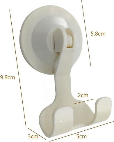 2-Pack Razor Holder with Suction Cup for Home or Hotel, Vacuum Wreath Hangers for Door or Window, Black in Kuwait