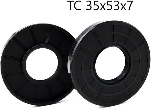 XIKE 2PCS Oil Seal, Lip Seals TC 34mm x 53mm x 8mm Nitrile Rubber Cover Double Lip with Spring,Oil Shaft Seal Fit for Bearing Shaft in Saudi Arabia
