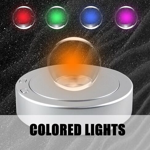 قاعدة عرض دوارة، قاعدة LED، منصة عرض دوارة دائرية، منصة دوارة مع 8 أوضاع إضاءة وسلك طاقة USB، قرص دوار للعرض الليلي للأكواب الزجاجية والكريستال الفنية والمجوهرات الدوارة in Kuwait