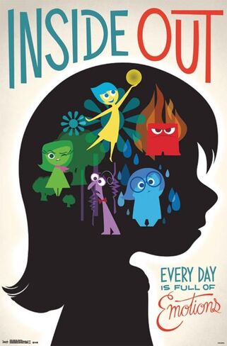Trends International Disney Pixar Inside Out - Emotions Wall Poster, 22.375" x 34", Unframed Version in Saudi Arabia