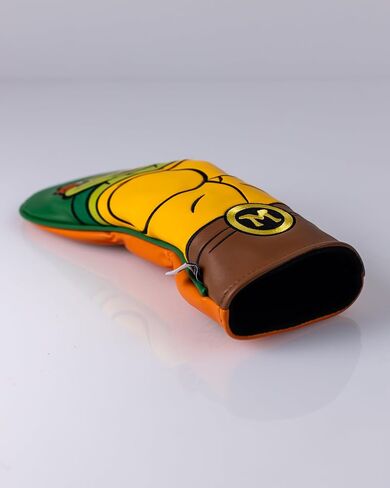 غطاء رأس Pins & Aces TMNT - غطاء رأس مصنوع يدويًا من الجلد الفاخر - رأس سلاحف النينجا المراهق المتحول، غطاء نادي الجولف عالي الجودة - تصميم وتخصيص حقيبة الجولف الخاصة بك in Kuwait