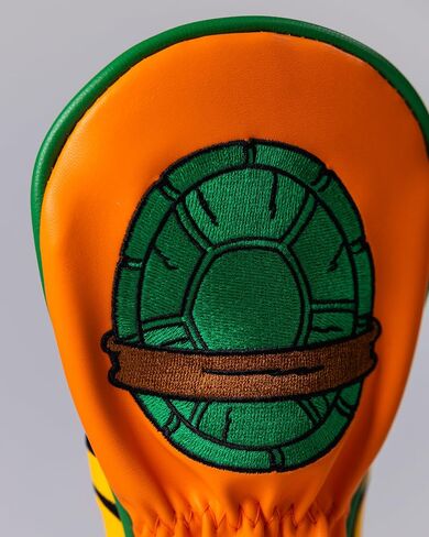 غطاء رأس Pins & Aces TMNT - غطاء رأس مصنوع يدويًا من الجلد الفاخر - رأس سلاحف النينجا المراهق المتحول، غطاء نادي الجولف عالي الجودة - تصميم وتخصيص حقيبة الجولف الخاصة بك in Kuwait