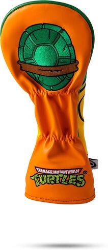 غطاء رأس Pins & Aces TMNT - غطاء رأس مصنوع يدويًا من الجلد الفاخر - رأس سلاحف النينجا المراهق المتحول، غطاء نادي الجولف عالي الجودة - تصميم وتخصيص حقيبة الجولف الخاصة بك in Kuwait