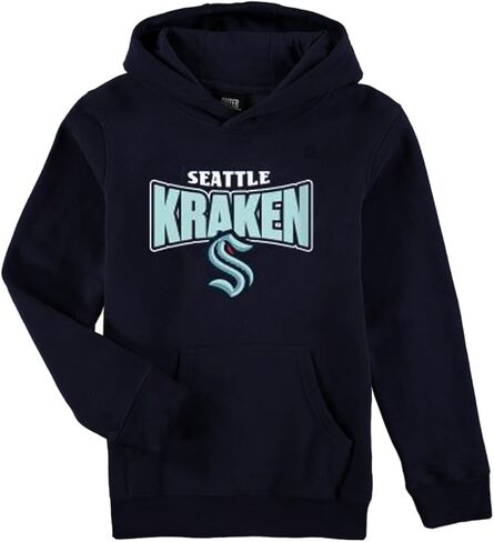 Outerstuff Seattle Kraken Youth Size Draft Pick Logo Pullover Fleece Hoodie in Saudi Arabia