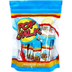 PopChalk - Take it Anywhere. Mess Free Gym Chalk for Weightlifting, Cheer, Gymnastics, Sports, Tennis, Dance, ect. Improve Gym Performance with Better Long-Lasting Grip. Sweat Resistant Strong Hands.