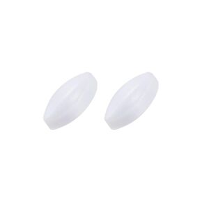 YOKIVE 2 Pcs Magnetic Stir Bar, PTFE Coated Olive Type Stirrer | Great for Lab Liquid Solution Stirring Mixing Spinning(White, 0.59 x 0.28-Inch)