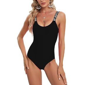 المرأة قطعة واحدة المايوه U الرقبة ثوب السباحة الأشرطة قابل للتعديل Monokini ملابس السباحة