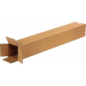 AVIDITI 4x4x28 Tall Corrugated Boxes, Tall, 4L x 4W x 28H, Pack of 100 | Shipping, Packaging, Moving, Storage Box for Home or Business, Strong Wholesale Bulk Boxes