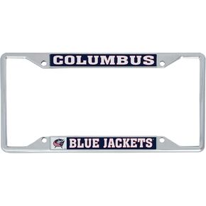 Desert Cactus Columbus Blue Jackets License Plate Frame Team NHL Metal Car Tag Holder for Front or Back of Car National Hockey League Officially Licensed (Traditional)