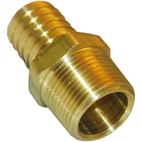 3/4" Barb x 1/2" NPT Male Pipe, Brass Hose Barb Fitting for Air, Gas, Fuel, Oil(1Pc),Hose Fittings