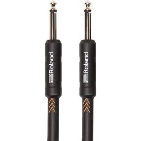 ROLAND Black Series Instrument Cable, Black, Length: 3 ft/1 m