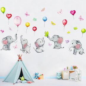 Little Elephant Window Clings Elephant Window Decal for Home Harvest Party Supplies Shop Classroom Window Glass Display Decoration Gifts Party Supplies