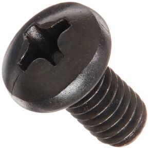 Small Parts Steel Pan Head Machine Screw, Black Oxide Finish, Meets ASME B18.6.3, #2 Phillips Drive, #8-32 Thread Size, 5/16" Length, Fully Threaded, Import (Pack of 100)