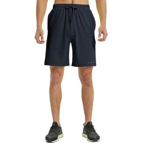شورت ZONBAILON رجالي رياضي بخصر مطاطي مع جيوب عميقة برباط 9 بوصة درزة داخلية in Kuwait