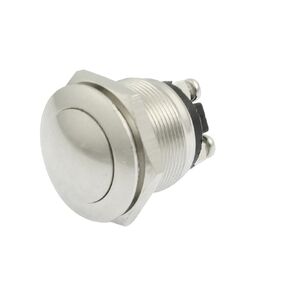 uxcell A12052800ux0096 AC 250V 5A Off(On) No 19mm Metal Momentary Push Button Switch 2 Screw Terminals