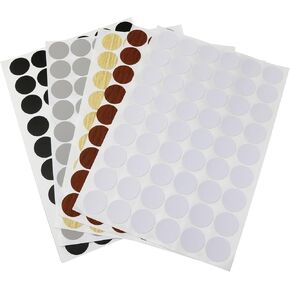 Haidong Screw Hole Stickers Self-Adhesive Screw Hole Stickers 5 Colors Screw Cover Stickers Furniture Stickers for Wardrobes, Kitchens, Bookcases, etc. -5PCS