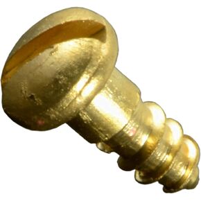 014973437596 Slotted Round Wood Screws, 3 x 1/4, Piece-30
