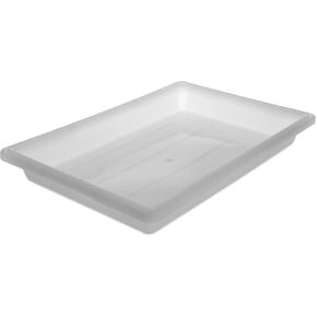 Carlisle FoodService Products Storplus Food Storage Container with Stackable Design for Catering, Buffets, Restaurants, Polyethylene (Pe), 5 Gallon, White, (Pack of 6)