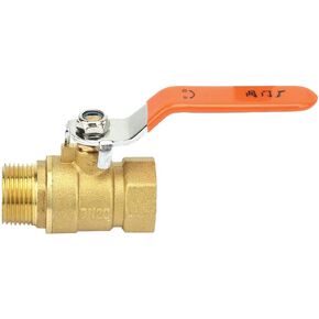 ViaGasaFamido Brass Ball Valve DN20 3/4 Shut Off Valve Dual Direction Brass Pipe Full Port Ball Valve Normal Pressure Plumbing Fitting