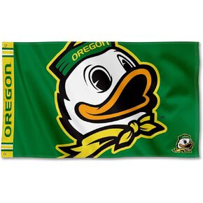 College Flags & Banners Co. Oregon Bold Mascot Logo Premium Flag