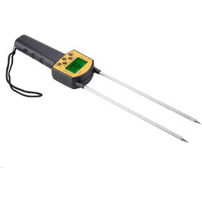 Grain Humidity Meter, Portable LCD Display Grain Moisture Meter, for Peanut Soybean Multifunctional Fibre Moisture Meter Probe Humidity Tester Wheat Corn