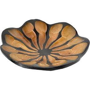 AeraVida Blossom Lotus Mango Wood 8 inches Plate/Tray