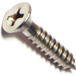 014973194765 Phillips Flat Sheet Metal Screws, 8 x 3/4, Piece-100