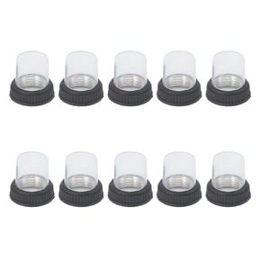 10pcs Circuit Breaker Waterproof Dust Cover with 12mm Bottom Diameter Silicone Flat Head Caps for KUOYUH 98 88 Series, 16mm, As pictures shown