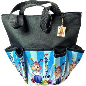 Lucky Lady 10 Pocket Bingo Bag I Go Crazy for Bingo with Sweet on Bingo Lucky Charm