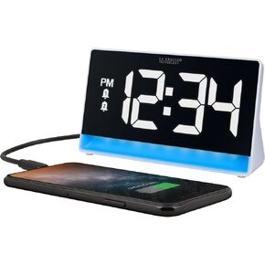 La Crosse Technology 617-149 Digital Alarm Clock with Color Changing Glow Light