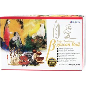 Beta Glucan - Immune Boost, Mushroom Extract, Dietary Supplement, 30 Packets, 1 Month Supply