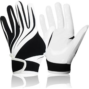 Youth Football Gloves Kids Silicone Grip Receiver Gloves for Kids Youth Football Gloves for Improved Ball Control - Enhance The Sport Experience