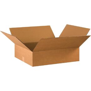 PARTNERS BRAND 22x18x6 Flat Corrugated Boxes, Flat, 22L x 18W x 6H, Pack of 20 | Shipping, Packaging, Moving, Storage Box for Home or Business, Strong Wholesale Bulk Boxes