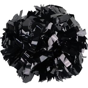 2 Pack 6 Inches Metallic Cheerleader Pom Poms with Baton Handle, Cheerleading Poms Cheer Pom Pom, Cheering Pom Poms for Team Spirit Sports Dance Party Cheering Kids Adults(Maroon and Silver) in Kuwait