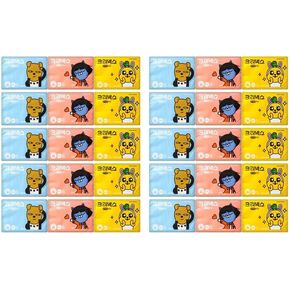 [KOTASTIC] Pocket Tissues Travel Packs Kawaii Cute Charcter for Camping, Car (9 Packs 50)