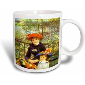 3dRose Renoirs Painting on The Terrace Ceramic Mug, 15-Ounce