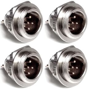 CESS TA5M TA5F XLR Male Plug Jack Socket - 5 Pin Mini XLR Cable Connector (jcx) (4 Pack)