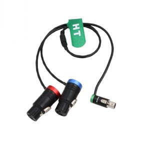 Transmitter Audio Input Cable for Audio Recorder Microphone Sound Devices to Zaxcom Lectrosonics, Low-Profile TA5F to XLR3F 20"