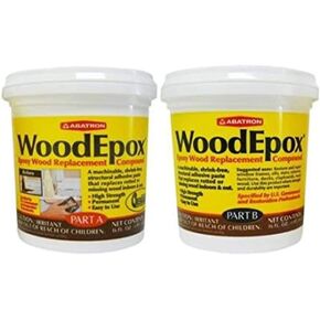Abatron WoodEpox Kit - 2 Pint - 2-Part Structural Epoxy Adhesive Filler - Wood Filler Putty